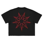 Slipknot Logo + 9 Point Star Crop Top