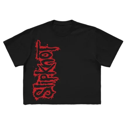 Slipknot Logo + 9 Point Star Crop Top
