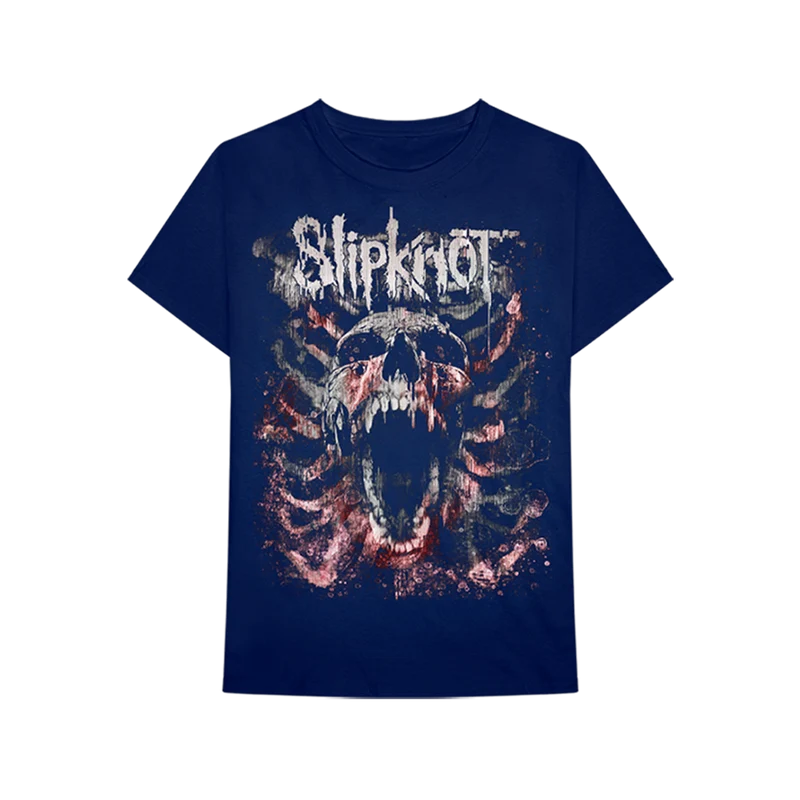 SLIPKNOTRIBSKULLT-SHIRT2 Slipknot Rib Skull T-Shirt