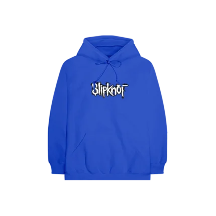 Slipknot Splatter Logo Blue Kids Hoodie